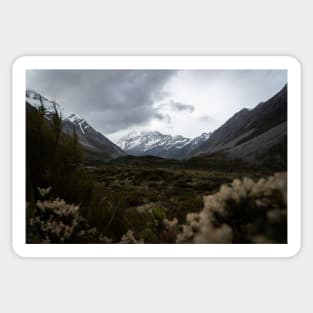 Epic Mountain View in Mt. Cook National Park Sticker